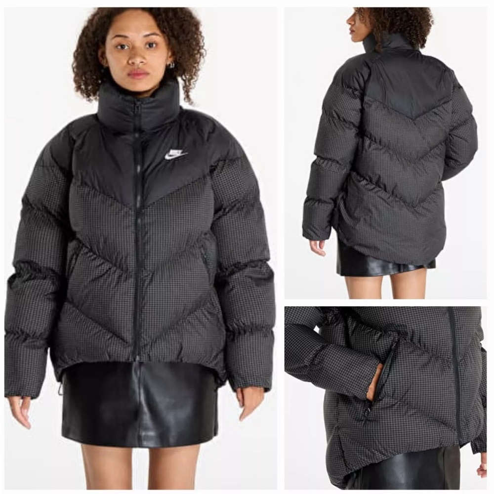 Nike Sportswear Women's Windpuffer Therma-FIT Loose Jacket Black XL